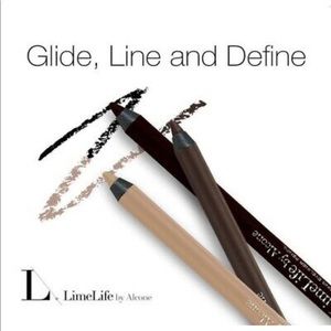 Eyeliner and mascara